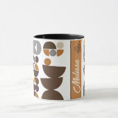 ボモノグラムのホスタイルカラフル幾何学模様 マグカップ (中央)