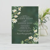 ボユニークタニカルフローラ結婚式招待状 招待状 (スタンド正面)