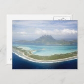 ボラの小さな通勤飛行機からの空中眺め ポストカード (正面/裏面)