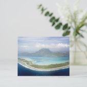 ボラの小さな通勤飛行機からの空中眺め ポストカード (スタンド正面)