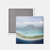 ボラの小さな通勤飛行機からの空中眺め マグネット (正面/裏面)