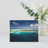 ボラの美しいラグーンにパラセーリング3 ポストカード (スタンド正面)