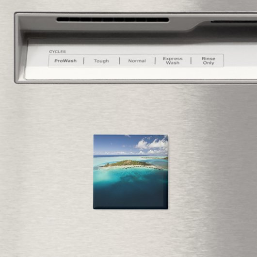 ボラの美しいラグーンにパラセーリング マグネット (インサイチュ (食洗機))