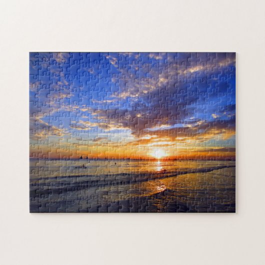 ボラカイビーチの夕日 ジグソーパズル (横)