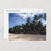ボラカイビーチヤシ ポストカード (正面/裏面)
