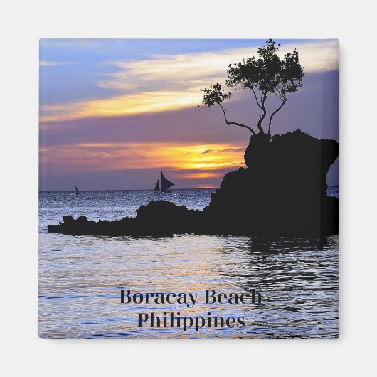 ボラカイビーチ（フィリピン） マグネット (正面)
