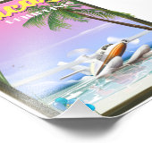 ボラカイフィリピンビーチ旅行ポスター フォトプリント            (角)