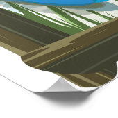 ボラカイフィリピンビーチ旅行ポスター ポスター (角)