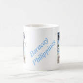 ボラカイ島フィリピン コーヒーマグカップ (中央)