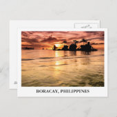 ボラカイ島、フィリピンのウイリーの石 ポストカード (正面/裏面)