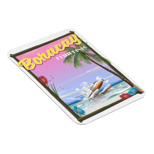 ボラカイ島 フィリピン ビーチ 旅行ポスター マグネット (右側)