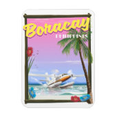 ボラカイ島 フィリピン ビーチ 旅行ポスター マグネット (縦)
