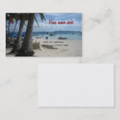 ボラカイ島 名刺 (正面/裏面)