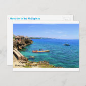 ボラカイ澄んアイランドのウォーターズ ポストカード (正面/裏面)