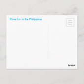 ボラカイ澄んアイランドのウォーターズ ポストカード (裏面)