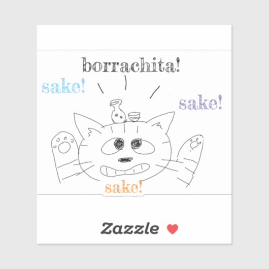 ボラチータ猫シール シール (シート)