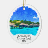 ボラパーソナライズされたボラオーナメントポリネシアフランスのホテル セラミックオーナメント (左)