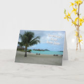 ボラボラからの挨拶 カード (黄色い花)