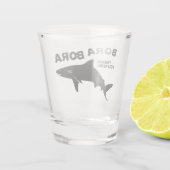 ボラボラでシャークスキューバダイビング ショットグラス (裏面)