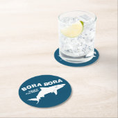 ボラボラでシャークスキューバダイビング ラウンドペーパーコースター (インサイチュ)