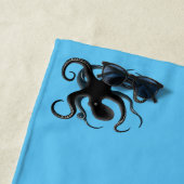 ボラボラでマンタレイでスキューバダイビング ビーチタオル (インサイチュ)