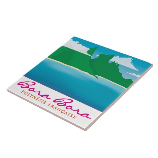 ボラボラの風景 タイル (側面)