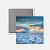 ボラボラサンセットバーサイド海 マグネット (正面/裏面)