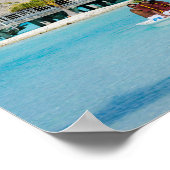 ボラボラスタイル朝食サービスinカヌーのポスター ポスター (角)