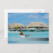 ボラボラスタイル朝食サービスinカヌー ポストカード (正面/裏面)