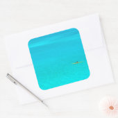 ボラボラステッカーのオートリガーカヌー スクエアシール (封筒)