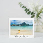 ボラボラトロピカルカクテルハガキ ポストカード (スタンド正面)