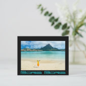 ボラボラトロピカルカクテルハガキ ポストカード (スタンド正面)