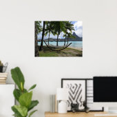 ボラボラハンモック ポスター (ホームオフィス)