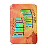 ボラボラポリネシアフランスのバスルームマット バスマット (正面縦)