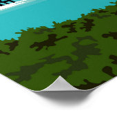 ボラボラポリネフランスのシアトラベルヴィンテージアート ポスター (角)