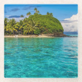 ボラボララグーン ガラスコースター (正面)