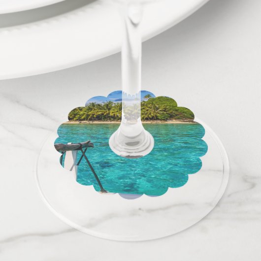 ボラボララグーン ワイングラスタグ (クローズアップ)