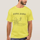 ボラボラ島が炎上Tシャツ Tシャツ (正面)
