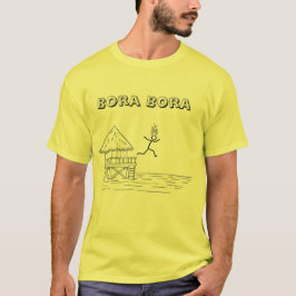 ボラボラ島が炎上Tシャツ Tシャツ