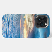 ボラボラ島のオーシャンビュー写真 iPhoneケース (裏面横)