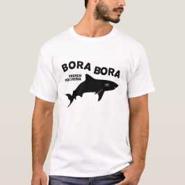 ボラボラ島のサメのスクーバダイビング Tシャツ
