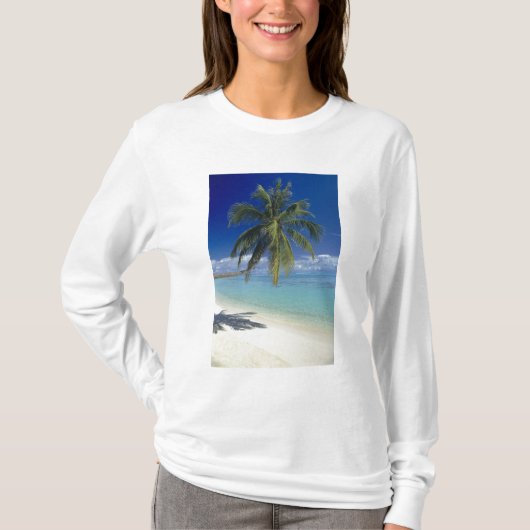 ボラボラ島のマティラビーチ, ソシエテ諸島 Tシャツ (正面)
