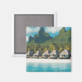 ボラボラ島の絵葉書 (Bora Bora e) マグネット (正面/裏面)