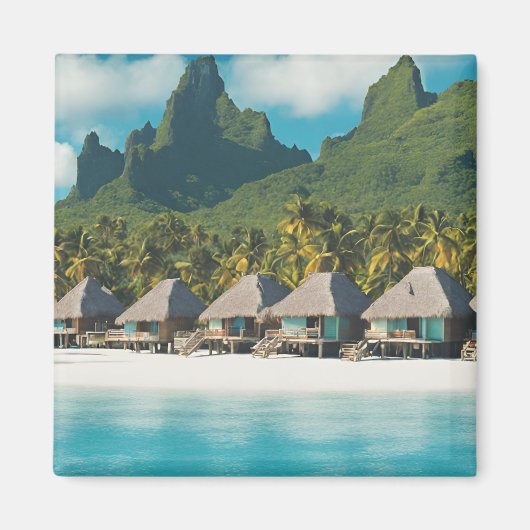 ボラボラ島の絵葉書 (Bora Bora e) マグネット (正面)