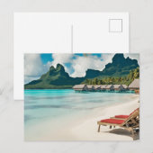 ボラボラ島の絵葉書 (Bora Bora f) ポストカード (正面/裏面)