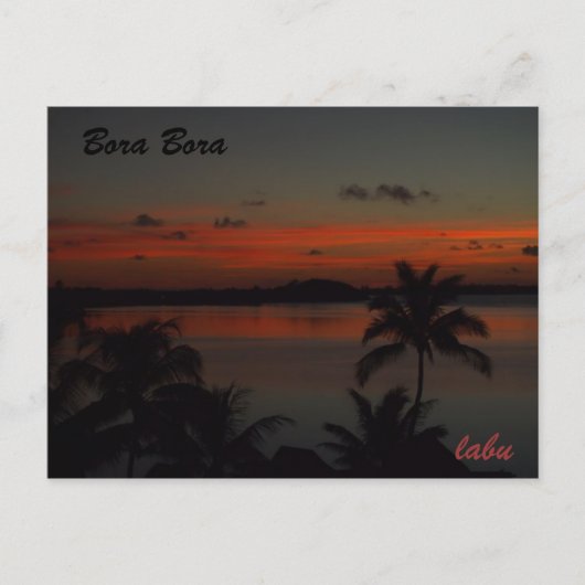 ボラボラ島 ポストカード (正面)