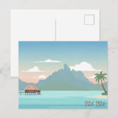 ボラボラ島 旅行 ポストカード (正面/裏面)