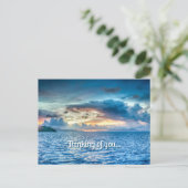 ボラボラ海ビューフォト ポストカード (スタンド正面)