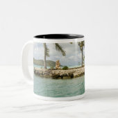 ボラボラ空港到着 ツートーンマグカップ (正面左)