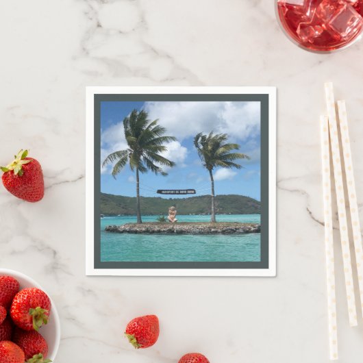 ボラボラ空港 スタンダードカクテルナプキン (インサイチュ)